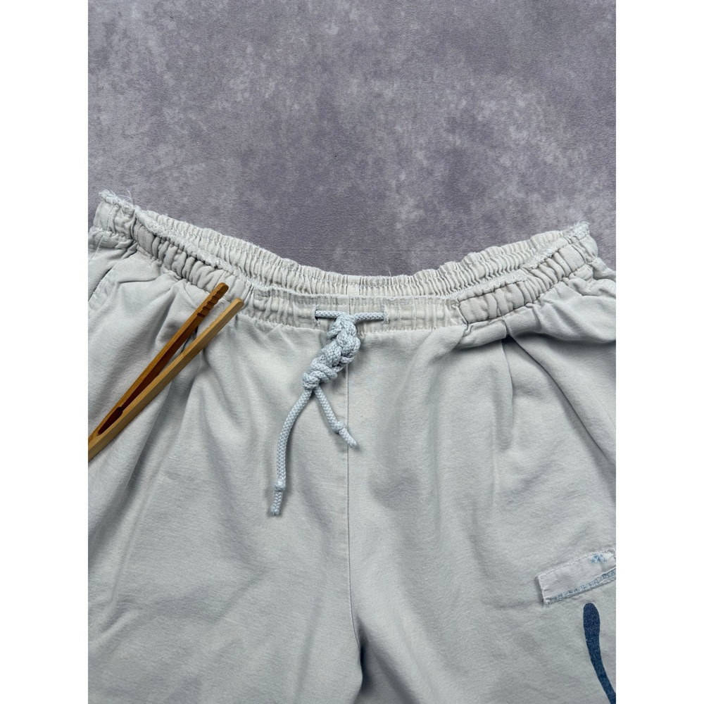 VTG 90s No Sweat Sweatwear Sugar Sack Cotton Pants Cream Mens One Size USA - Picture 9 of 16